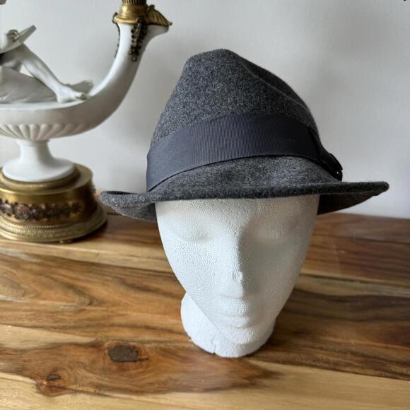 Goorin Bros Gray Wool Fedora Style Hat Size M - Picture 4 of 7